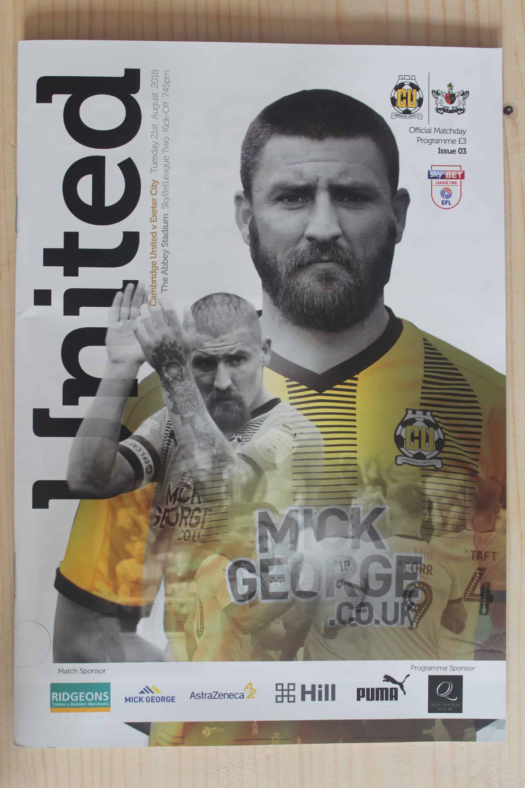 Cambridge United FC v Exeter City FC